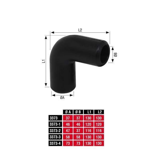 Melasty Süt Sağım Sistemi Sistem Dirsek (Ø50 - Ø40 mm) | Cimritilki.com