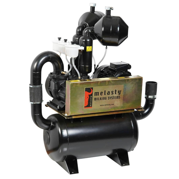 Melasty Süt Sağım Sistemi Vakum Pompa Seti (380V-50Hz-7,5kW) (2300 L/dk - Yağlı)