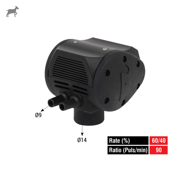Melasty Süt Sağma Makinesi Keçi Black Pulsatör (60/40-90) | Cimritilki.com