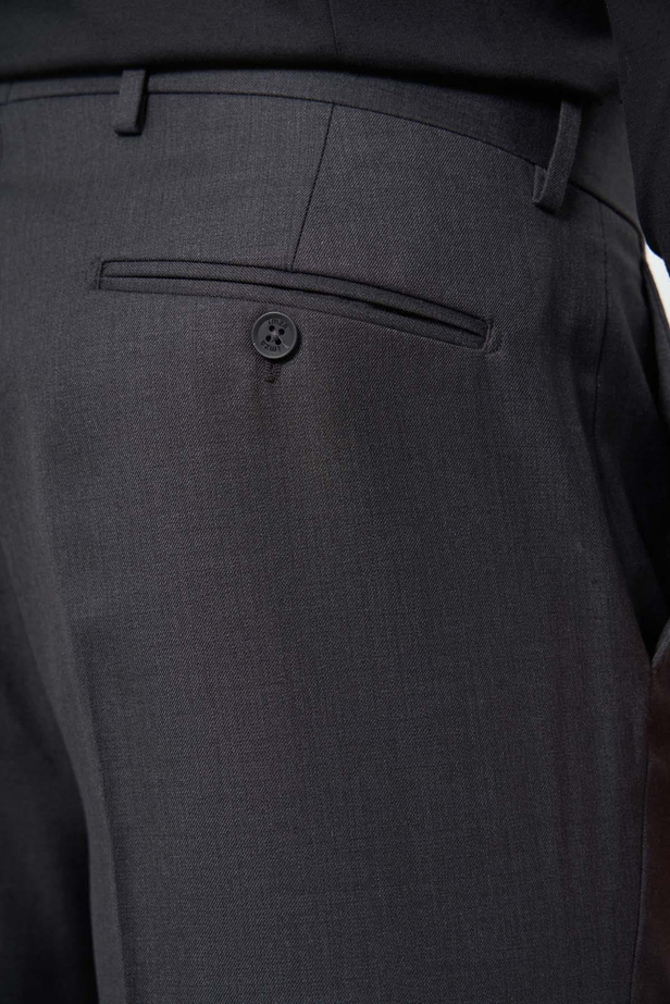 Açık Füme Düz Gabardin Comfort Fit Classic Pantolon 1003245157
