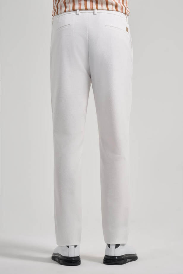 Açık Krem Esnek Yandan Cepli Classic Slim Fit Jogger Pantolon 1003240169