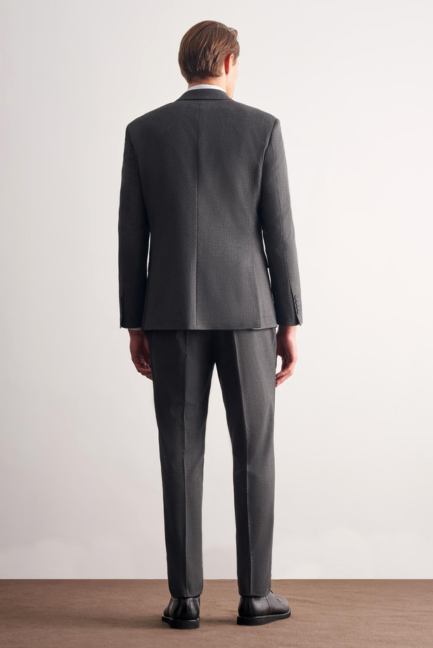 Antrasit Kırlangıç Yaka Tam Astar 6 Drop Slim Fit Takım Elbise 1001255162