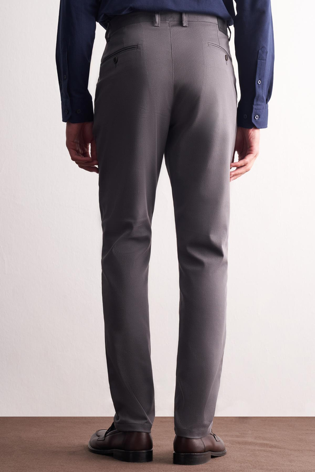 Antrasit Yan Cep Düz Paça Pamuklu Comfort Fit Chino Casual Pantolon 1003255166