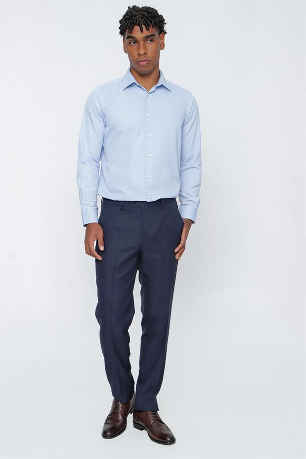 Armürlü Comfort Fit Rahat Kesim Klasik Pantolon 1003225155-40