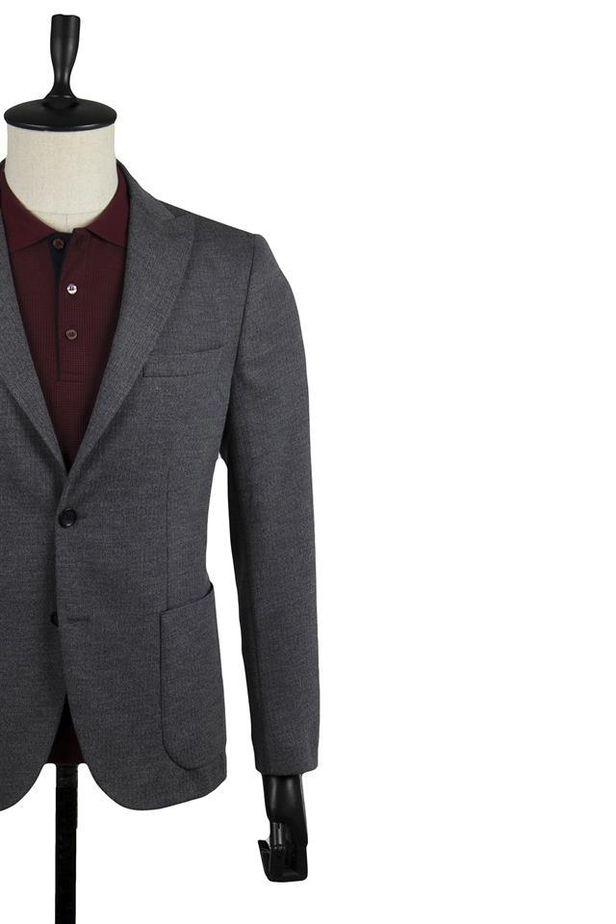 Çizgili Örme Kırlangıç Yaka Astarsız 6 Drop Slim Fit Dar Kesim Ceket 1002220159-48