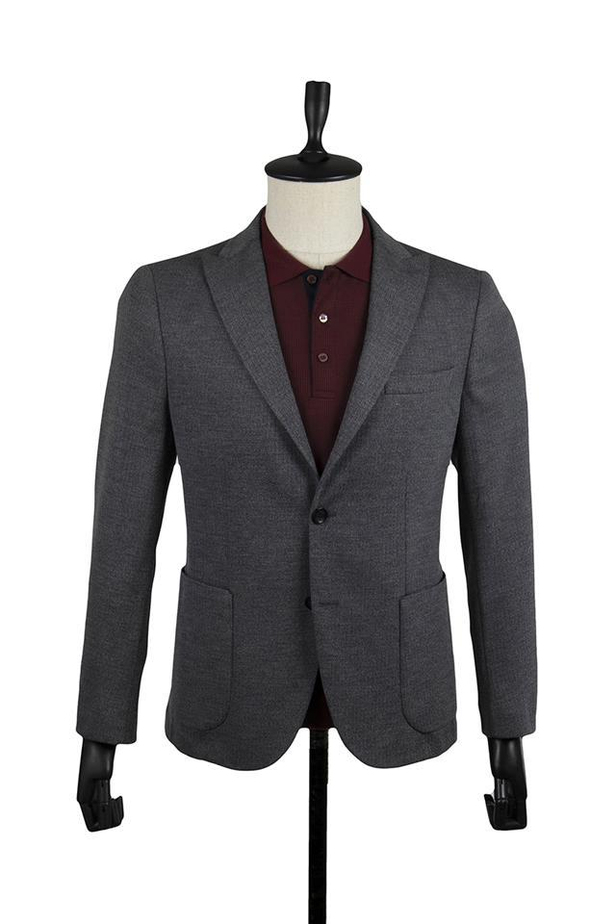 Çizgili Örme Kırlangıç Yaka Astarsız 6 Drop Slim Fit Dar Kesim Ceket 1002220159-48