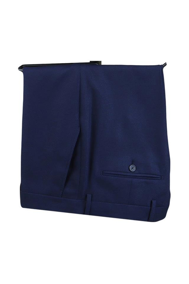 Desenli Armürlü Kruvaze Yaka Astarlı Kruvaze 6 Drop Slim Fit Dar Kesim Takım Elbise 1001220165-48