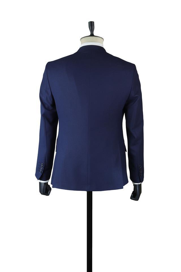 Desenli Armürlü Kruvaze Yaka Astarlı Kruvaze 6 Drop Slim Fit Dar Kesim Takım Elbise 1001220165-48