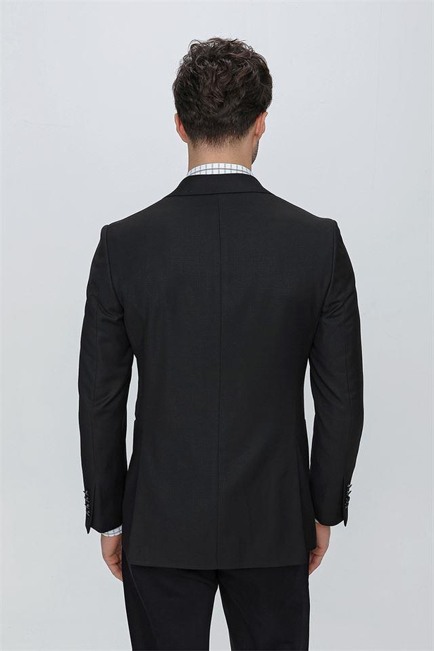 Desenli Armürlü Mono Yaka Tam Astar 6 Drop Comfort Fit Rahat Kesim Ceket 1002225170-48