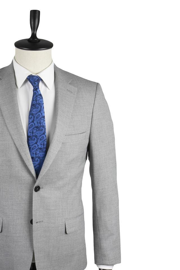 Desenli Mono Yaka Astarlı 6 Drop Slim Fit Dar Kesim Takım Elbise 1001220159-48