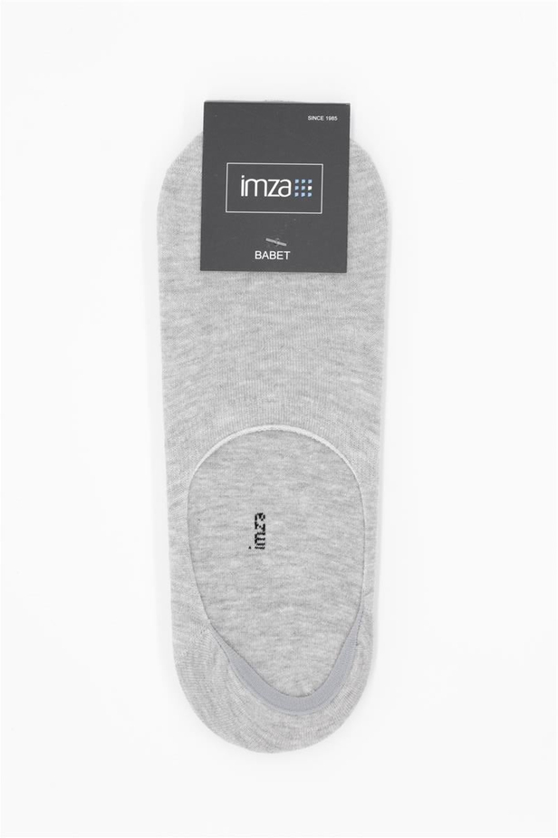 Gri Düz Pamuklu Suprem Babet Çorap 1060250153
