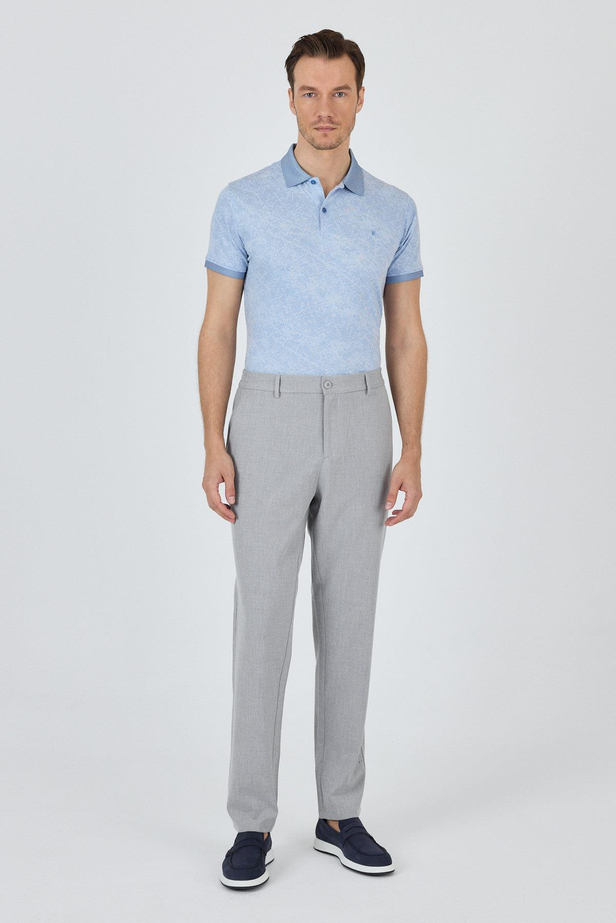 Gri Esnek Yandan Cepli Casual Standart Fit Jogger Pantolon 1003250119