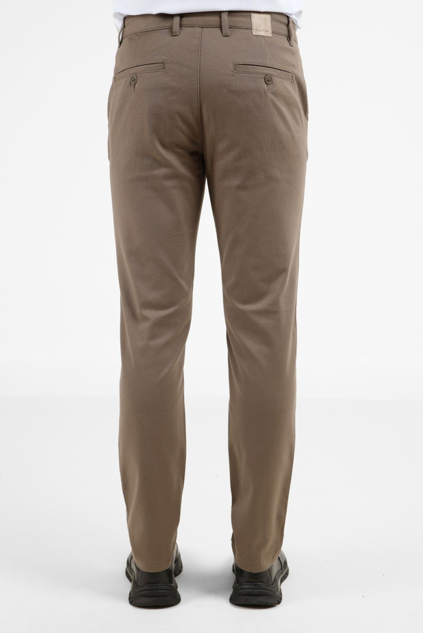 Haki Yan Cep Düz Paça Pamuklu Slim Fit Chino Casual Pantolon 1003255155