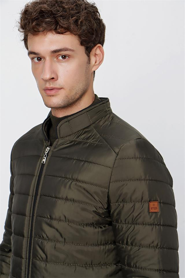 Kapitone Dik Yaka Astarlı Slim Fit Dar Kesim Casual Mont 1007225161-48