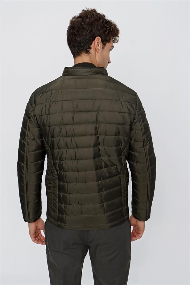 Kapitone Dik Yaka Astarlı Slim Fit Dar Kesim Casual Mont 1007225161-48