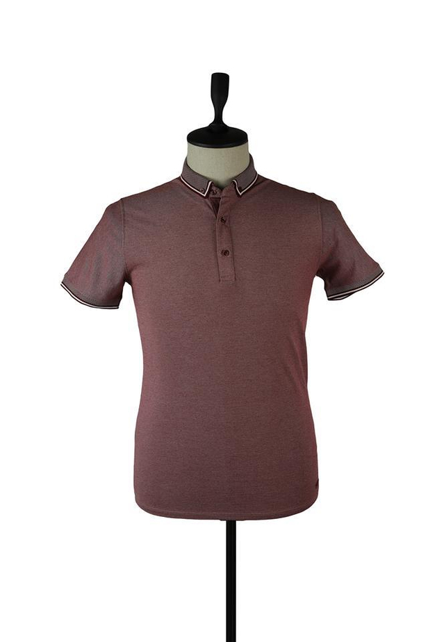 Kısa Kol Oxford Polo Yaka Slim Fit Dar Kesim Klasik T-Shirt 1011220140-S