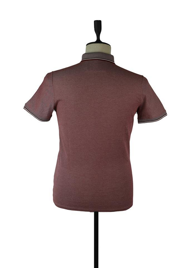 Kısa Kol Oxford Polo Yaka Slim Fit Dar Kesim Klasik T-Shirt 1011220140-S