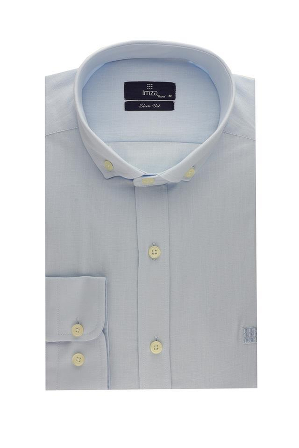 Kısalabilir Kol Cepsiz Biyeli %100 Pamuk Slim Fit Dar Kesim Casual Gömlek 1004220185-XS