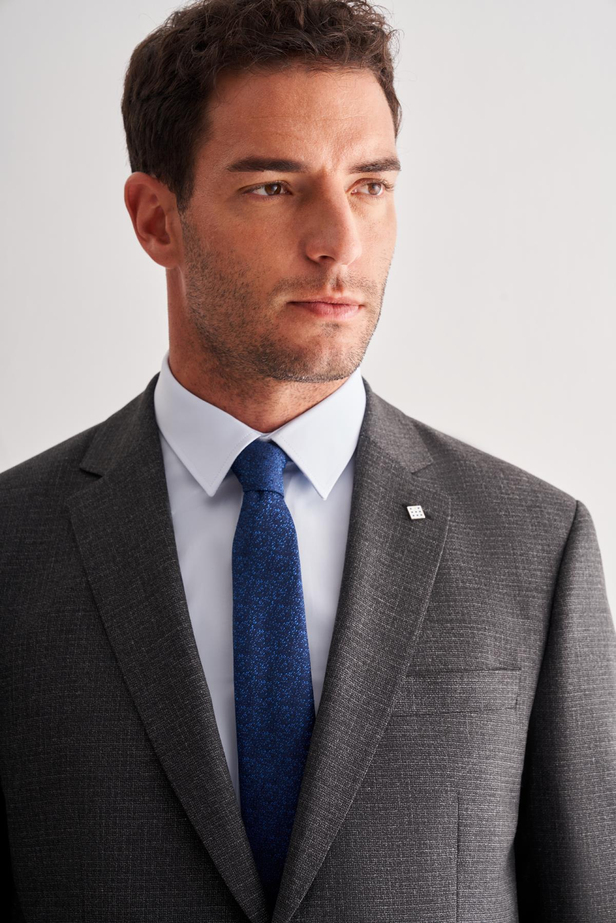 Koyu Antrasit 4 Drop Comfort Fit Classic Takım Elbise 1001255121