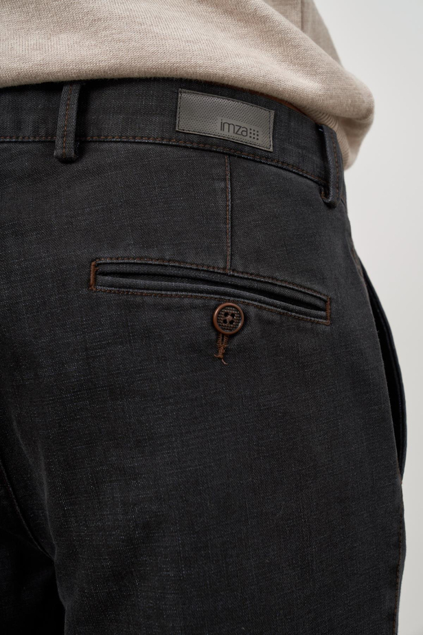 Koyu Antrasit Düz Gabardin Comfort Fit Casual Pantolon 1003245155