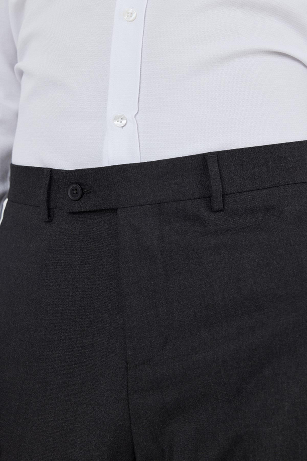 Koyu Antrasit Yan Cep Açık Paça Slim Fit Esnek Classic Pantolon 1003250906