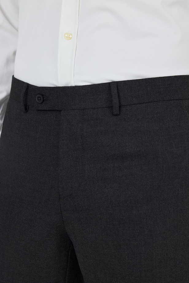 Koyu Antrasit Yan Cep Açık Paça Slim Fit Esnek Classic Pantolon 1003250906