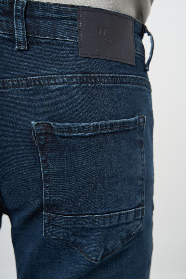 Koyu Haki Düz Gabardin Pamuklu 5 Cep Slim Fit Casual Denim Pantolon 1023245155