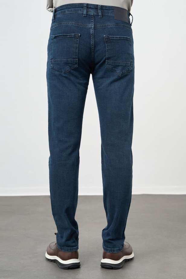 Koyu Haki Düz Gabardin Pamuklu 5 Cep Slim Fit Casual Denim Pantolon 1023245155