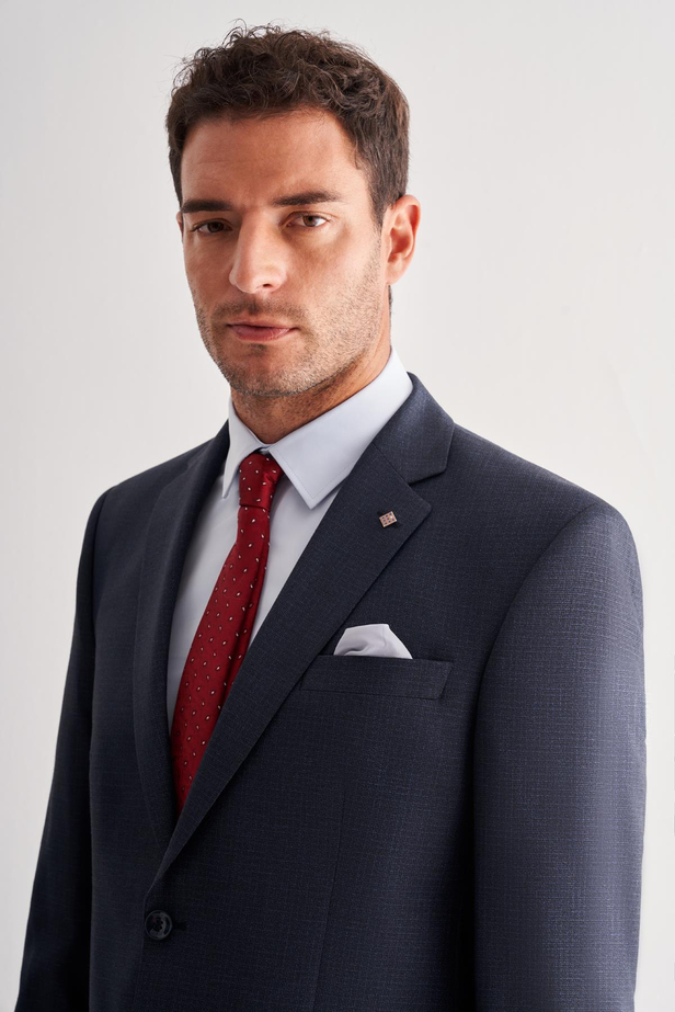 Koyu Lacivert 4 Drop Comfort Fit Classic Takım Elbise 1001255121