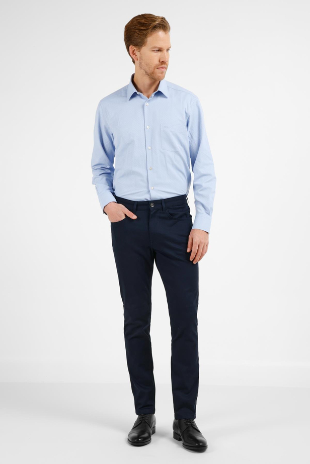 Koyu Lacivert 5 Cep  Düz Paça Pamuklu Slim Fit 5 Cep Casual Pantolon 1003255154