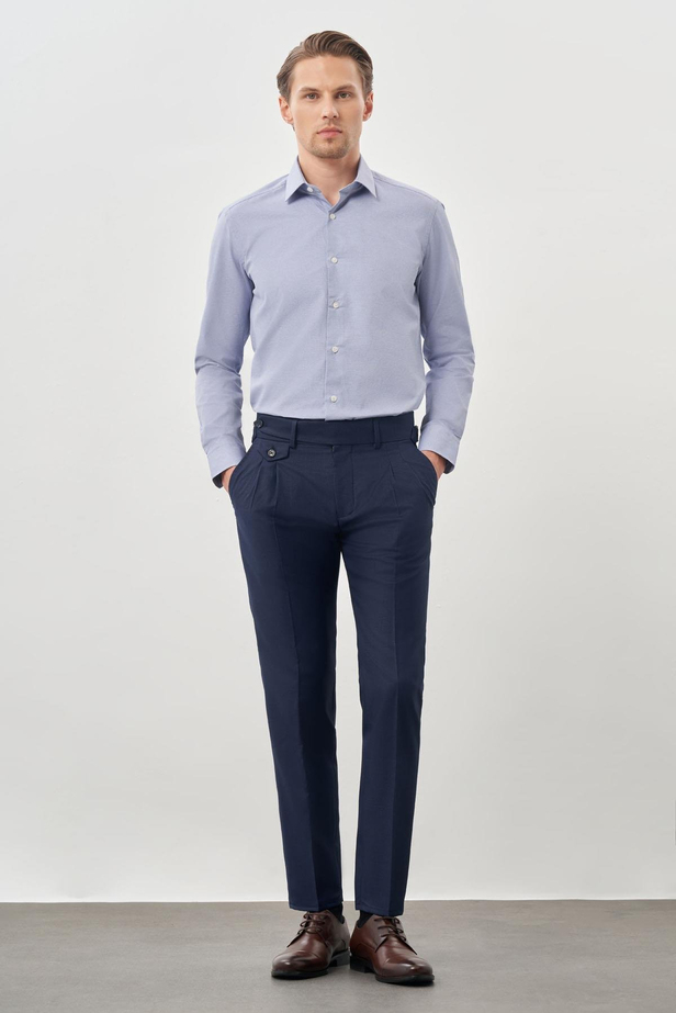 Koyu Lacivert 6 Cm Desenli6 Cm %100 Poliester Kravat 1003245173