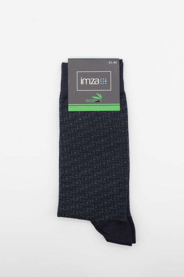 Koyu Lacivert Bambu Desenli Çorap 1060245104