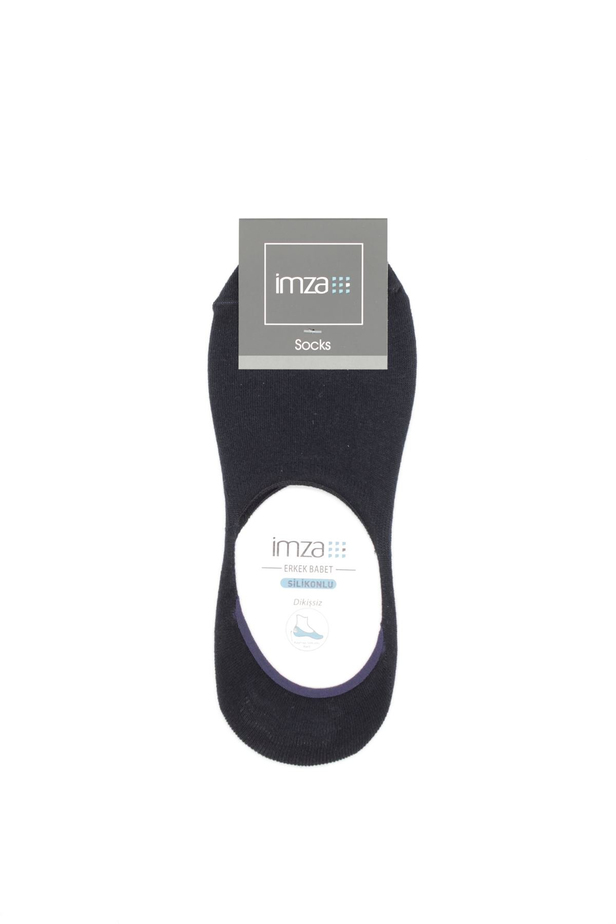 Koyu Lacivert Düz  Babet Çorap