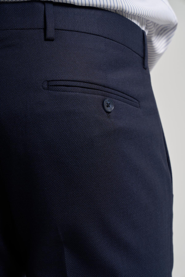 Koyu Lacivert Esnek Yandan Cepli Slim Fit Classic Pantolon 1003250160