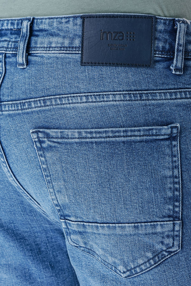 Koyu Mavi Gabardin Pamuklu 5 Cepli Slim Fit Dar Kesim Casual Denim Pantolon 1023240154