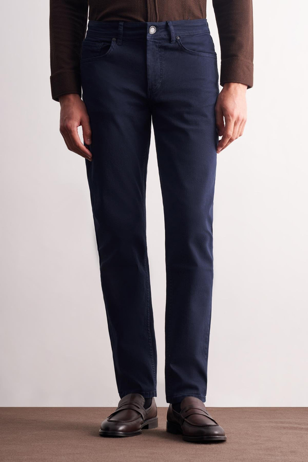 Lacivert 5 Cep Casual Slim Fit Pamuklu 5 Cep Pantolon 1003255318