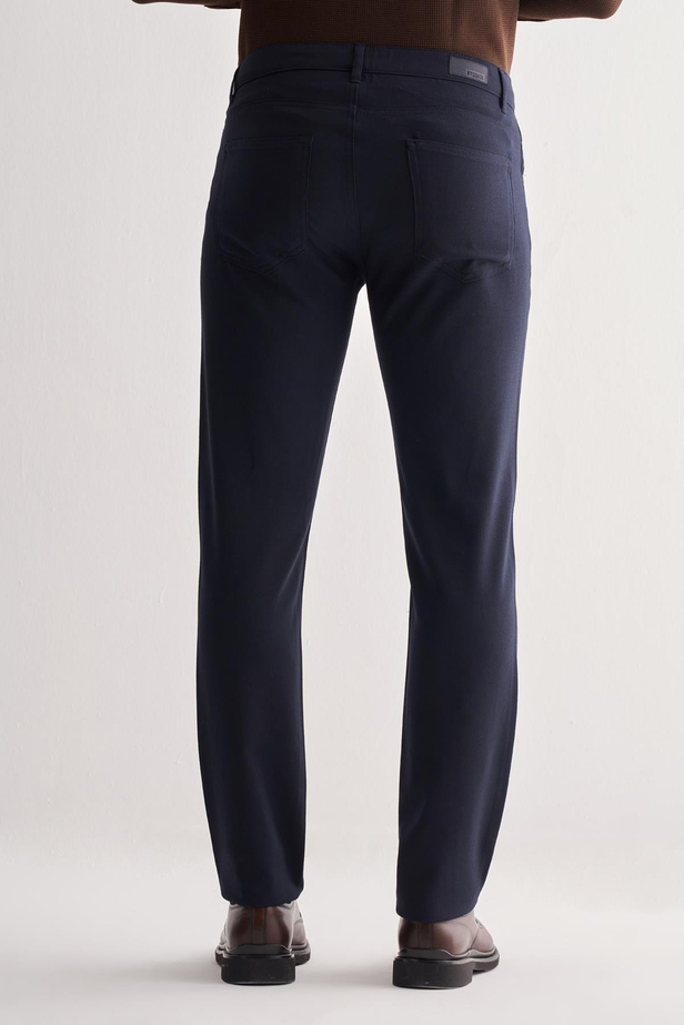 Lacivert 5 Cep  Düz Paça Esnek Slim Fit  Casual Pantolon 1003255157