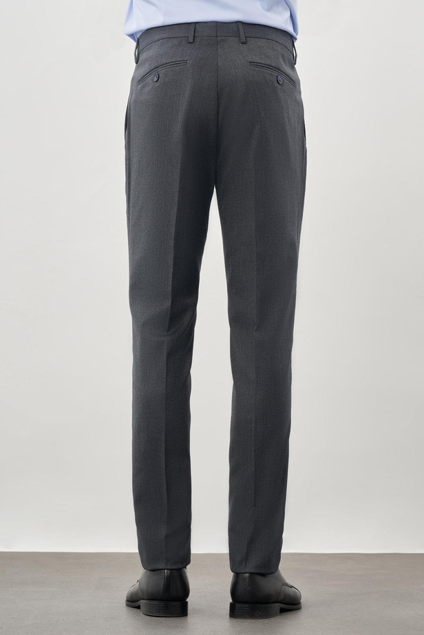 Lacivert Düz Gabardin Esnek Yan Cep Slim Fit Classic Pantolon 1003245209_220