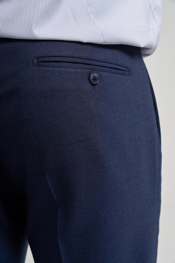 Lacivert Esnek Yandan Cepli Slim Fit Classic Pantolon 1003250160