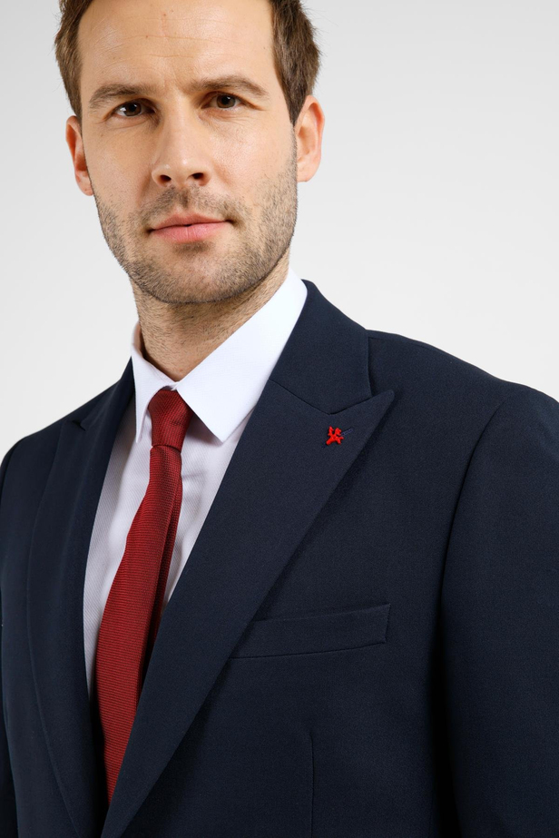 Lacivert Kırlangıç Yaka Tam Astar 6 Drop Slim Fit Takım Elbise 1001255162