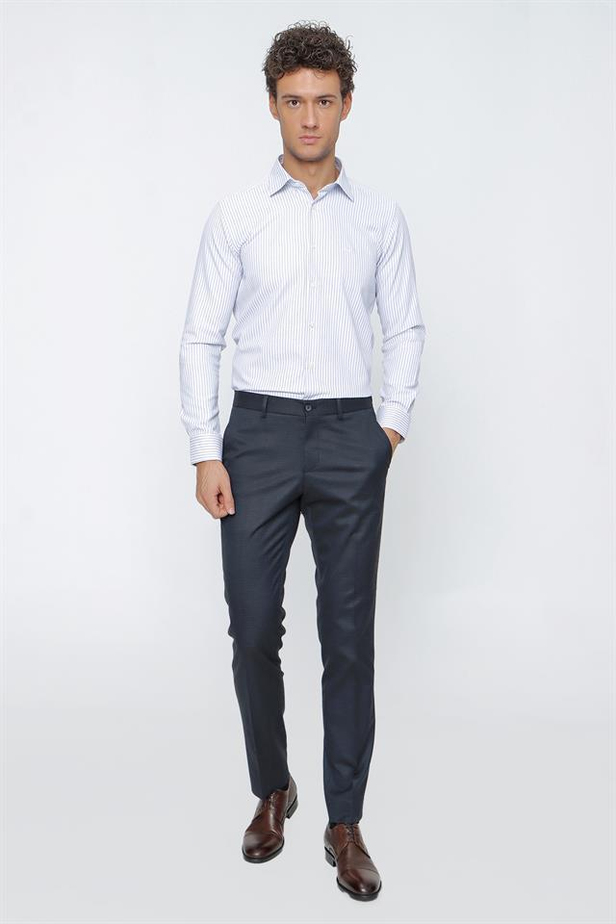 Likralı Slim Fit Dar Kesim Klasik Pantolon 1003225170-42
