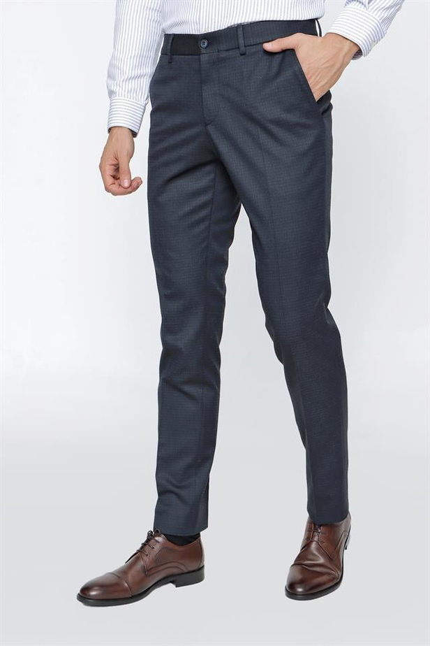 Likralı Slim Fit Dar Kesim Klasik Pantolon 1003225170-42