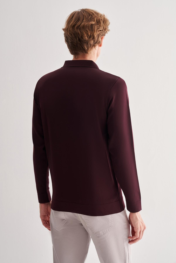 Mürdüm Uzun Kol Fermuarlı Yaka Cepsiz  Slim Fit  Triko 1012255150