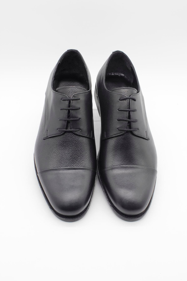 Siyah %100 Deri Analin Bağcıklı Classic Ayakkabı 1033245177_001