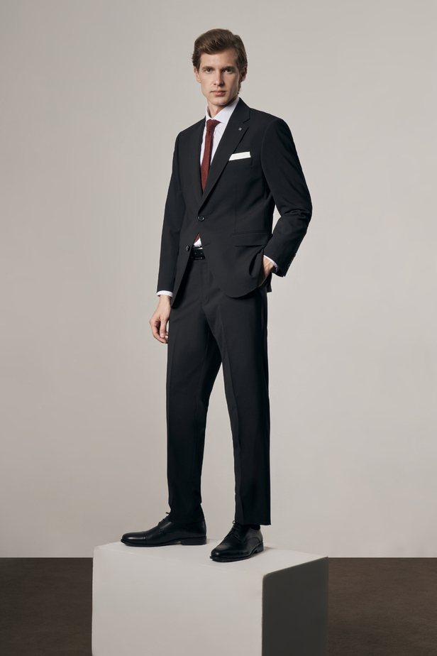 Siyah 4 Drop Comfort Fit Classic Takım Elbise 1001255150