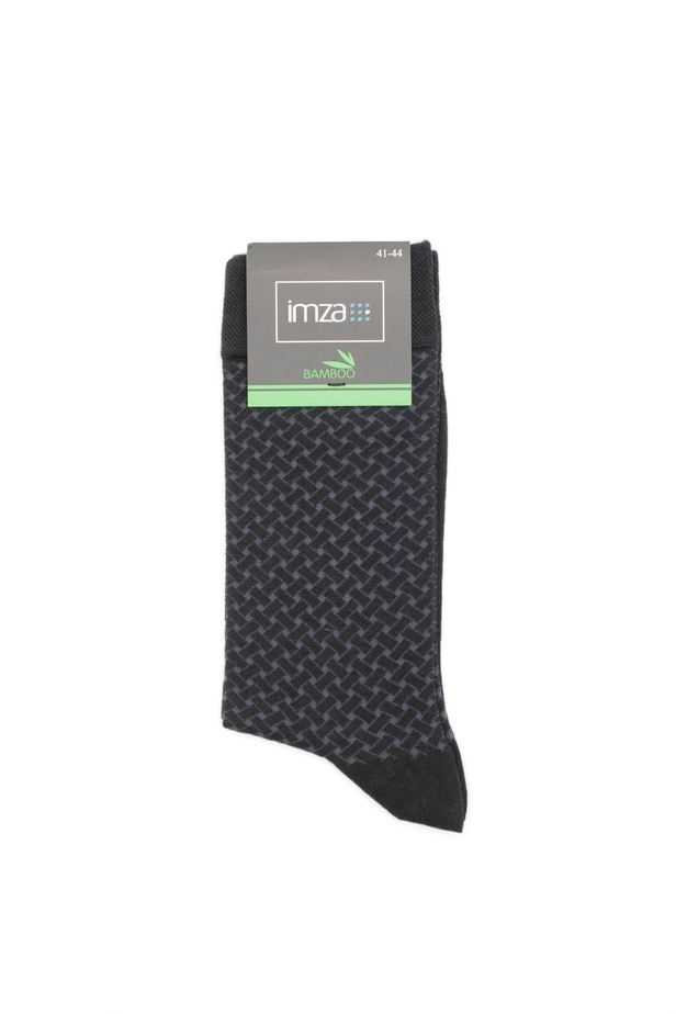 Siyah Bambu Desen 3 Soket Çorap