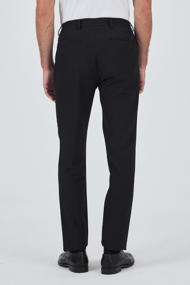 Siyah Esnek Yandan Cepli Casual Comfort Fit Jogger Pantolon 1003250117