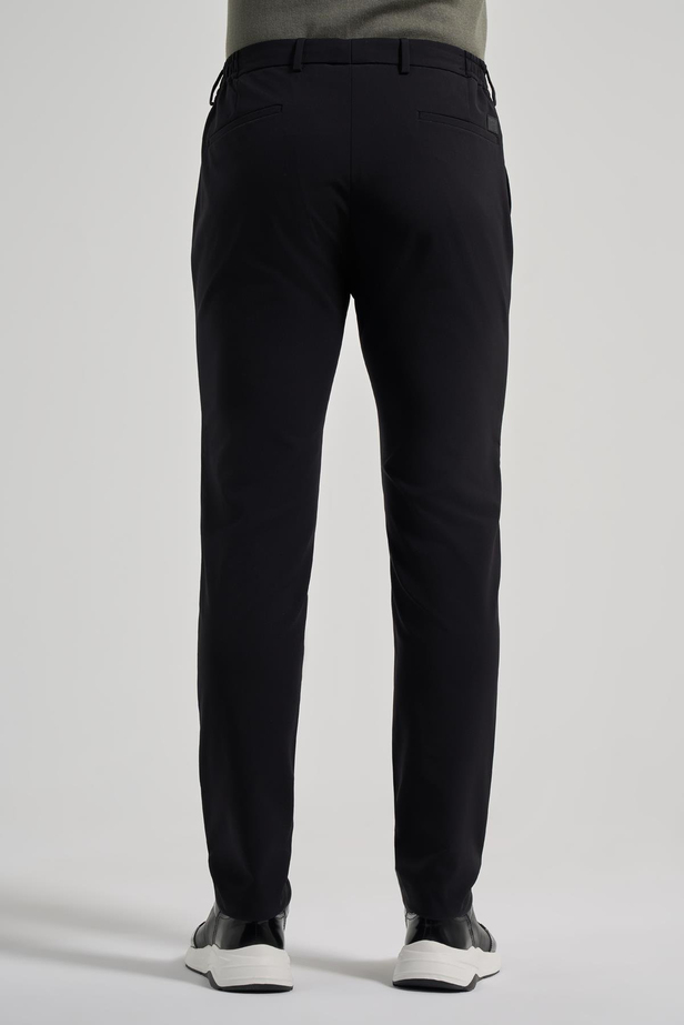 Siyah Esnek Yandan Cepli Casual Slim Fit Jogger Pantolon 1003250118