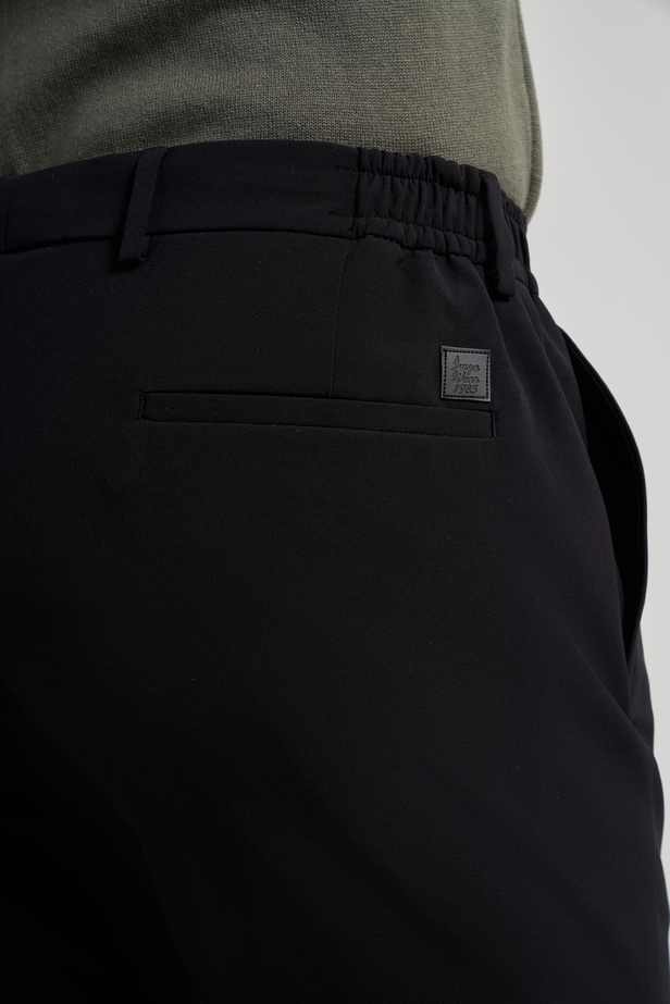 Siyah Esnek Yandan Cepli Casual Slim Fit Jogger Pantolon 1003250118