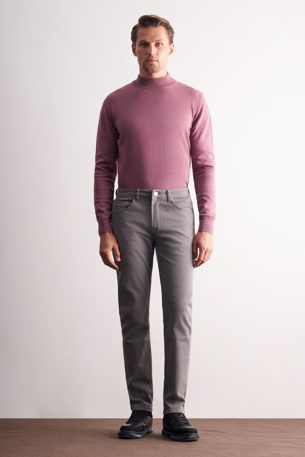 Su Yeşili 5 Cep Casual Slim Fit Pamuklu 5 Cep Pantolon 1003255318